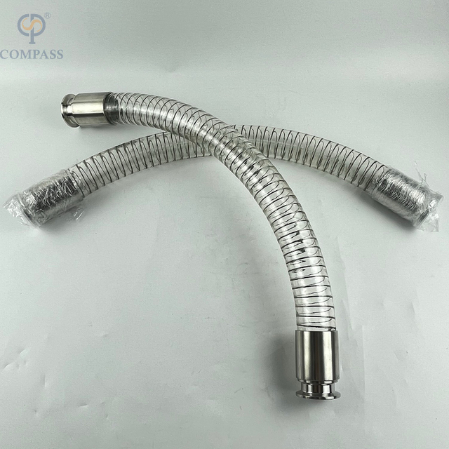 MANGUERA ESPIRAL TRANSPARENTE DE GRADO ALIMENTARIO SANITARIO DE 1,5 PULGADAS -24 PULGADAS