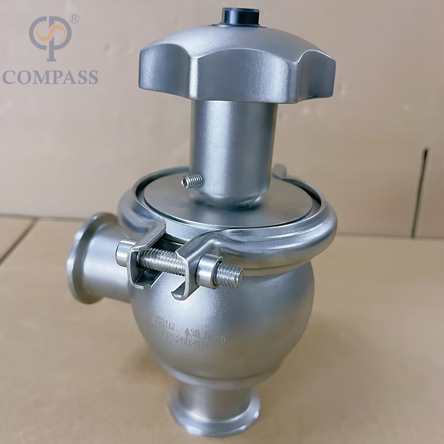 Venta caliente 1,5 pulgadas TC 50,5 MM SS316L sanitario acero inoxidable higiene grado alimenticio SMS extremos de abrazadera Manual válvulas reguladoras de flujo