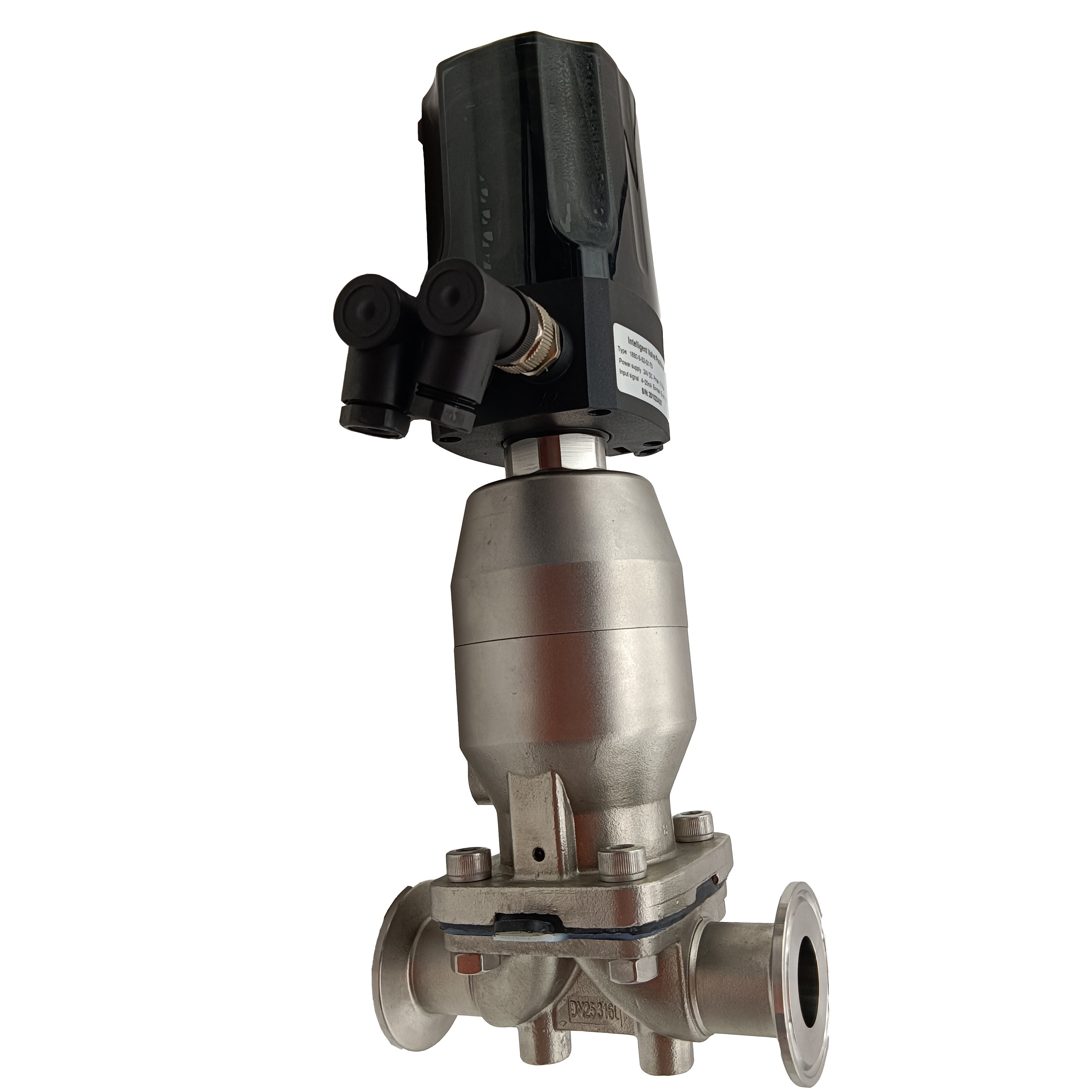 1/2 pulgada 12.7 mm de alta calidad Higiénica acero inoxidable SS316L SNUMADE SMS Diafragma recto Vavle con cabeza de control