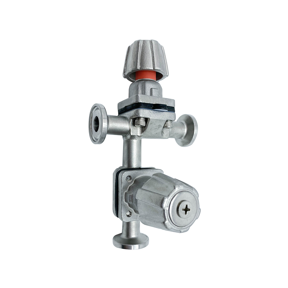 3/4 pulgadas 19.05 mm de alta calidad higiénica acero inoxidable SS316L SNPLA SMS Diafragma recto Vavle con manija de acero inoxidable