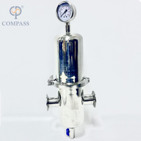 cárter del filtro de vapor de la abrazadera de 0.2um SS316L TC50.5MM con el elemento interior de PTFE