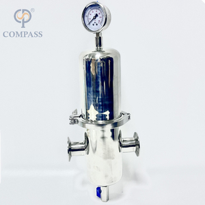 cárter del filtro de vapor de la abrazadera de 0.2um SS316L TC50.5MM con el elemento interior de PTFE