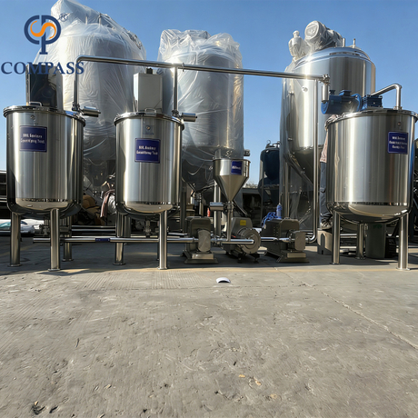 Venta caliente CPS50-01A Higiene Acero inoxidable SS316L OEM Sistema de equipos de emulsión de grado alimenticio con bomba de lóbulo Bomba de emulsión y tanque