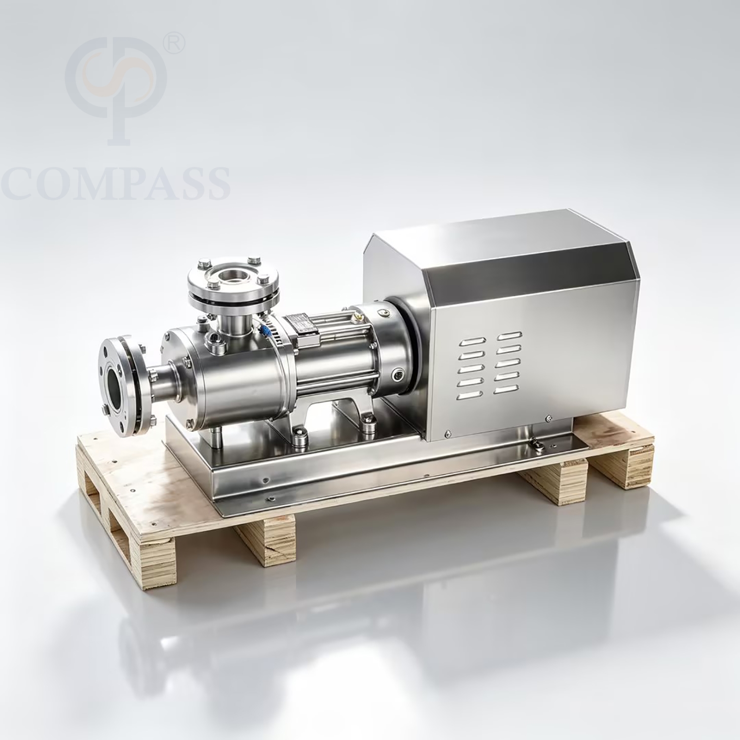 Bomba eléctrica de acero inoxidable Santary SS304 4KW, superventas, bomba paralela de doble tornillo trifásica de 400V con aislamiento de chaqueta