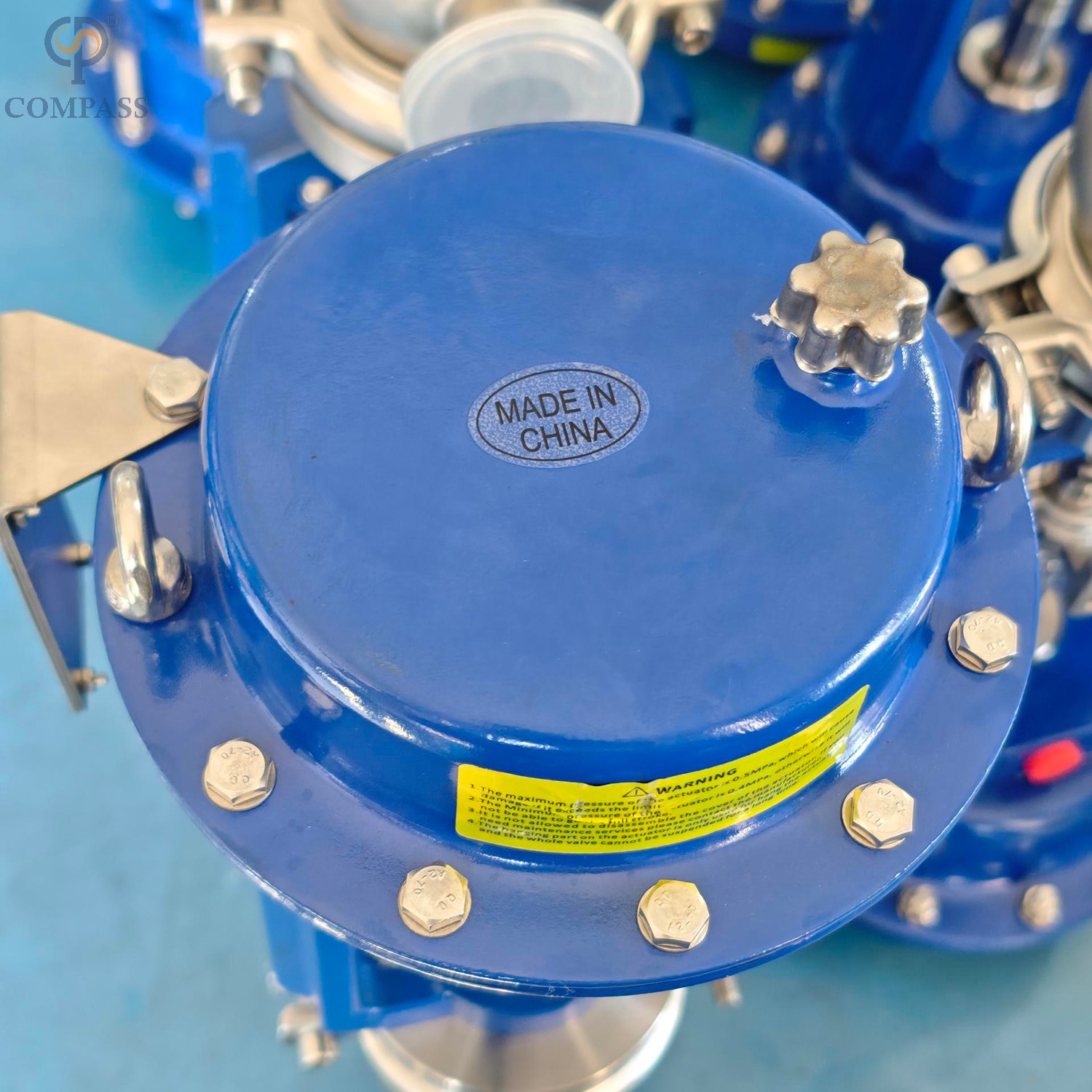 25.4 mm-mt1 ss316l válvula de flujo de diafragma electroneumático TC sanitario sin posicionador sin posicionador