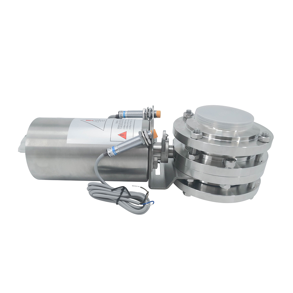 1/2 pulgada de 12,7 mm higiénico acero inoxidable de acero inoxidable Grado SS304 SMS Válvula de mariposa neumática de 3 piezas 