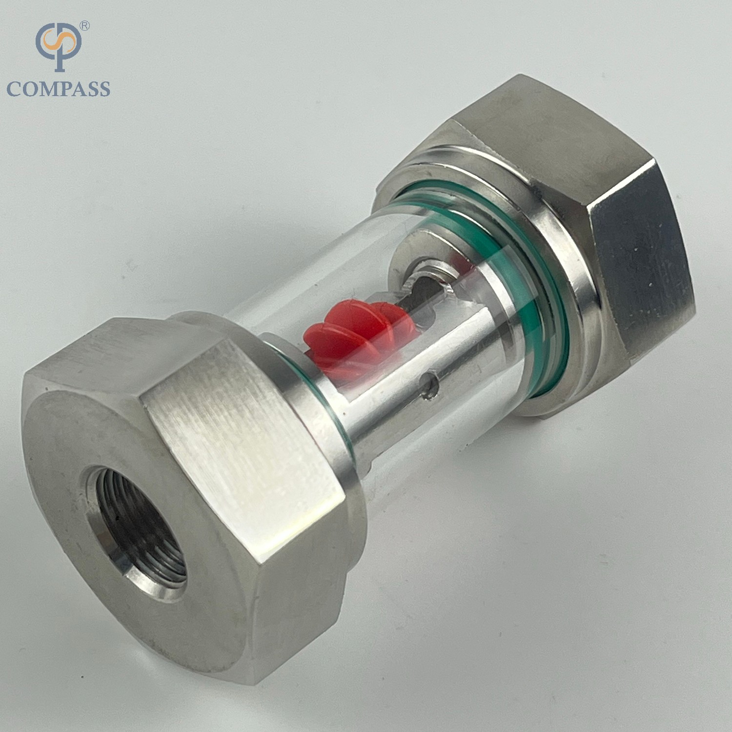 Impulsor de acero inoxidable SS30 Indicador de flujo de agua VERTICA VERDAD