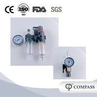 Filtros sanitarios de acero inoxidable fabricados en China AFR 2000 Núcleo de cobre Plástico y hierro Filtro de presión reducida FL con rosca hembra de 1/4'' 