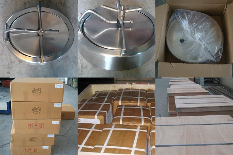 Acero inoxidable SS304 Presi&oacute;n de forma de forma &oacute;valo sanitaria