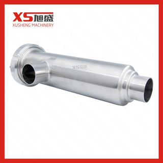 Colador de filtro angular de abrazadera sanitaria Ss304 de 25,4 mm con pantalla de placa perforada