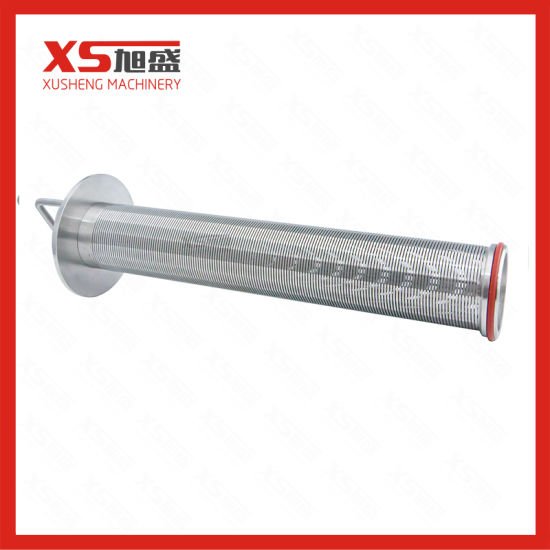 Filtro de colador tipo ángulo higiénico Ss316L de acero inoxidable de 3 "