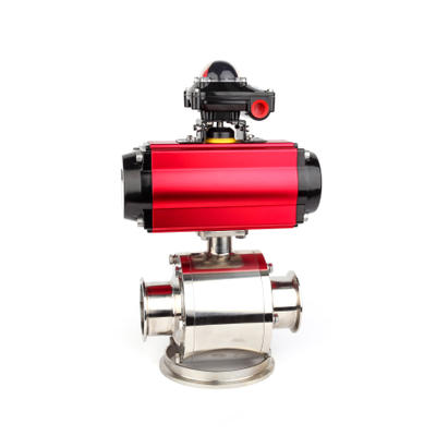 V&aacute;lvulas de bola neum&aacute;ticas de puerto halardonal sanitario de alta calidad