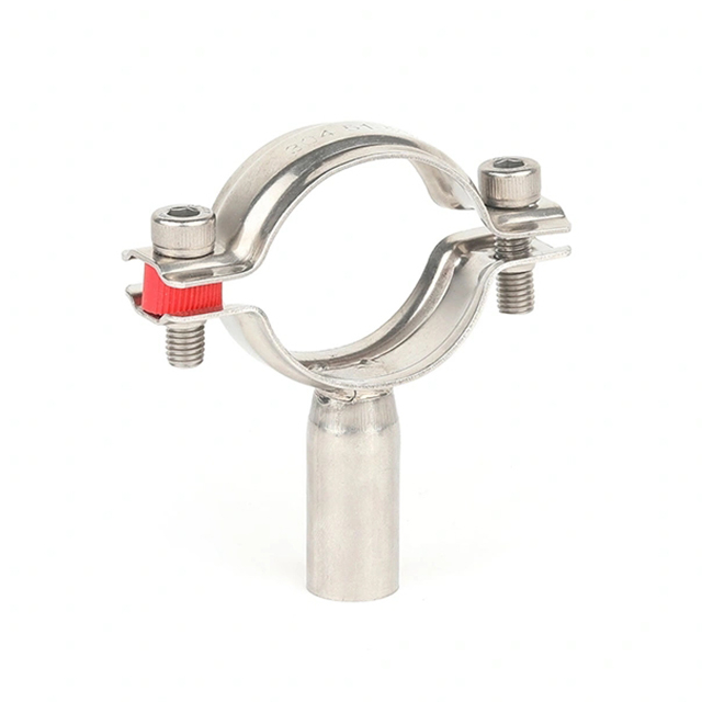 Soporte de tubo hexagonal de soldadura de acero inoxidable sanitario TH3