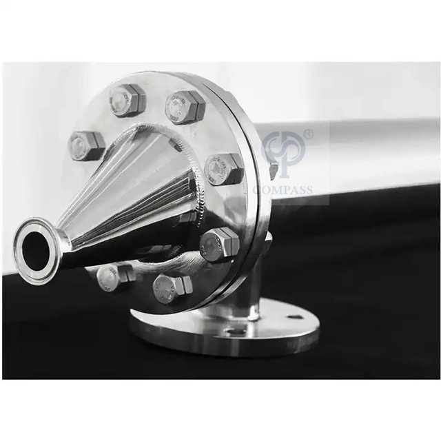 Intercambiador de calor de placa de carcasa tubular de tubo doble de acero inoxidable sanitario SS316L 