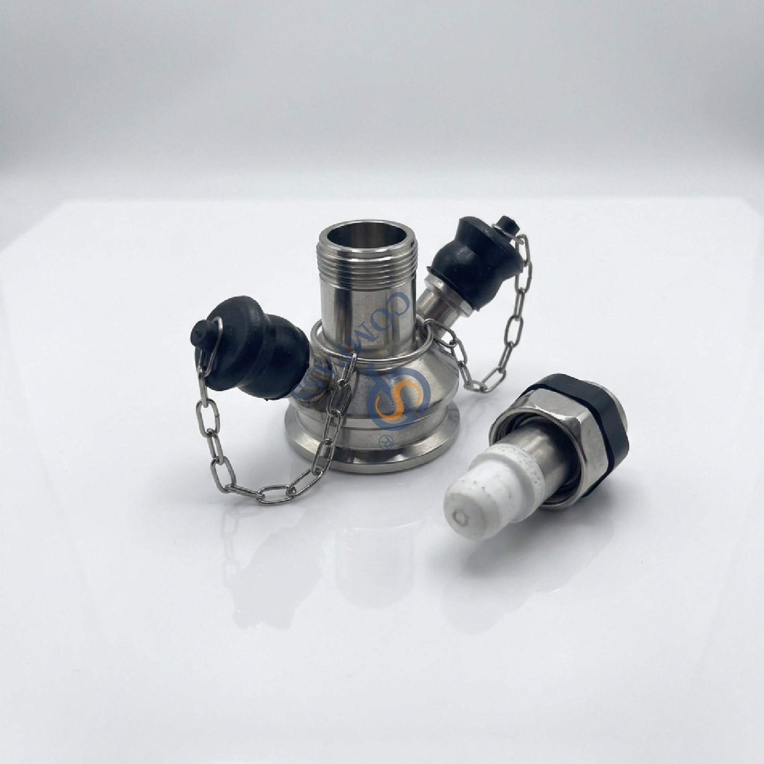 Válvula de muestreo de sujeción para microbiología SS316L DN10 TC25.2MM con junta de silicona