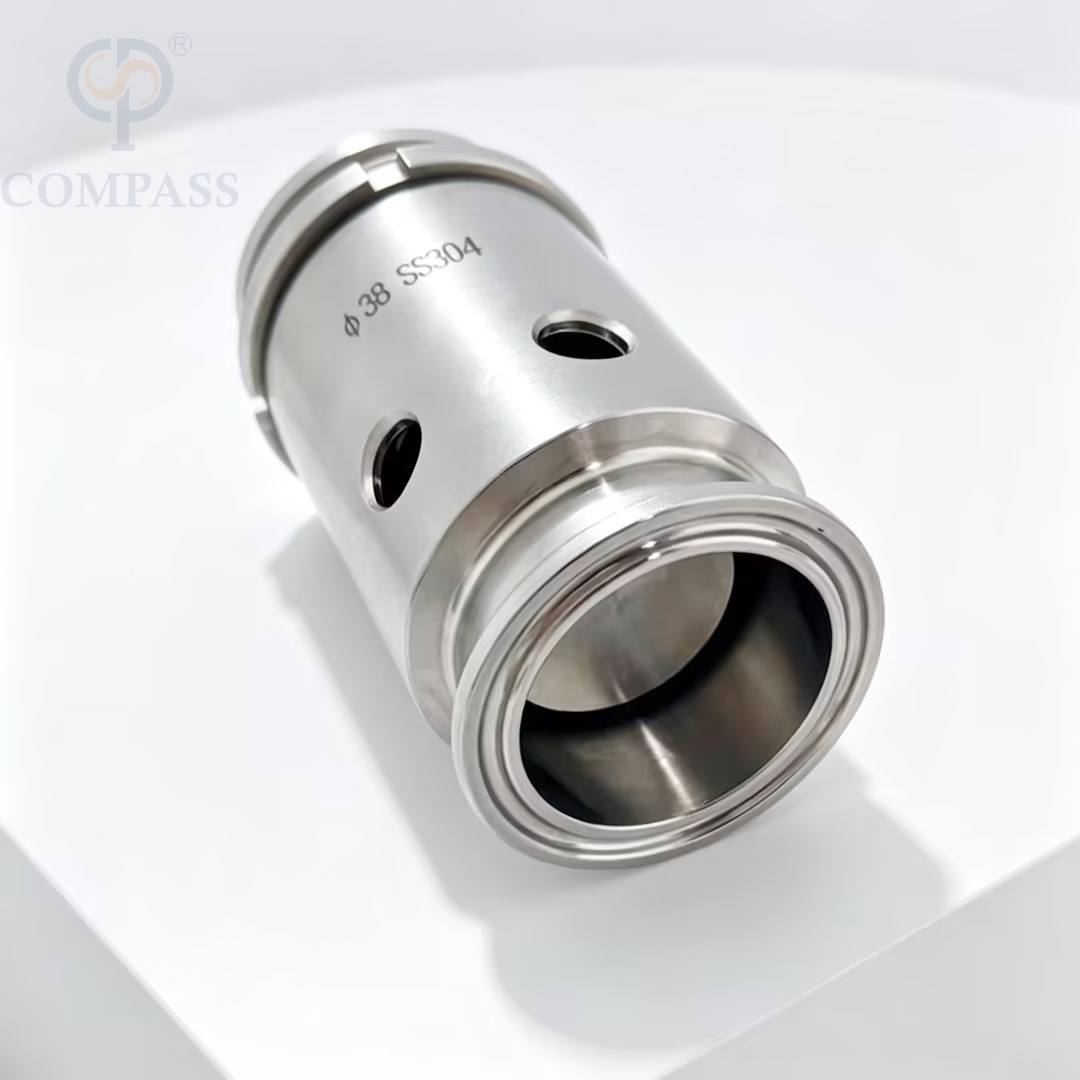 1-3Bar 38,1 MM Universal SS304 SS316L válvulas de alivio de presión de vacío ajustables de presión media sanitaria Tri-Clamp con silicona