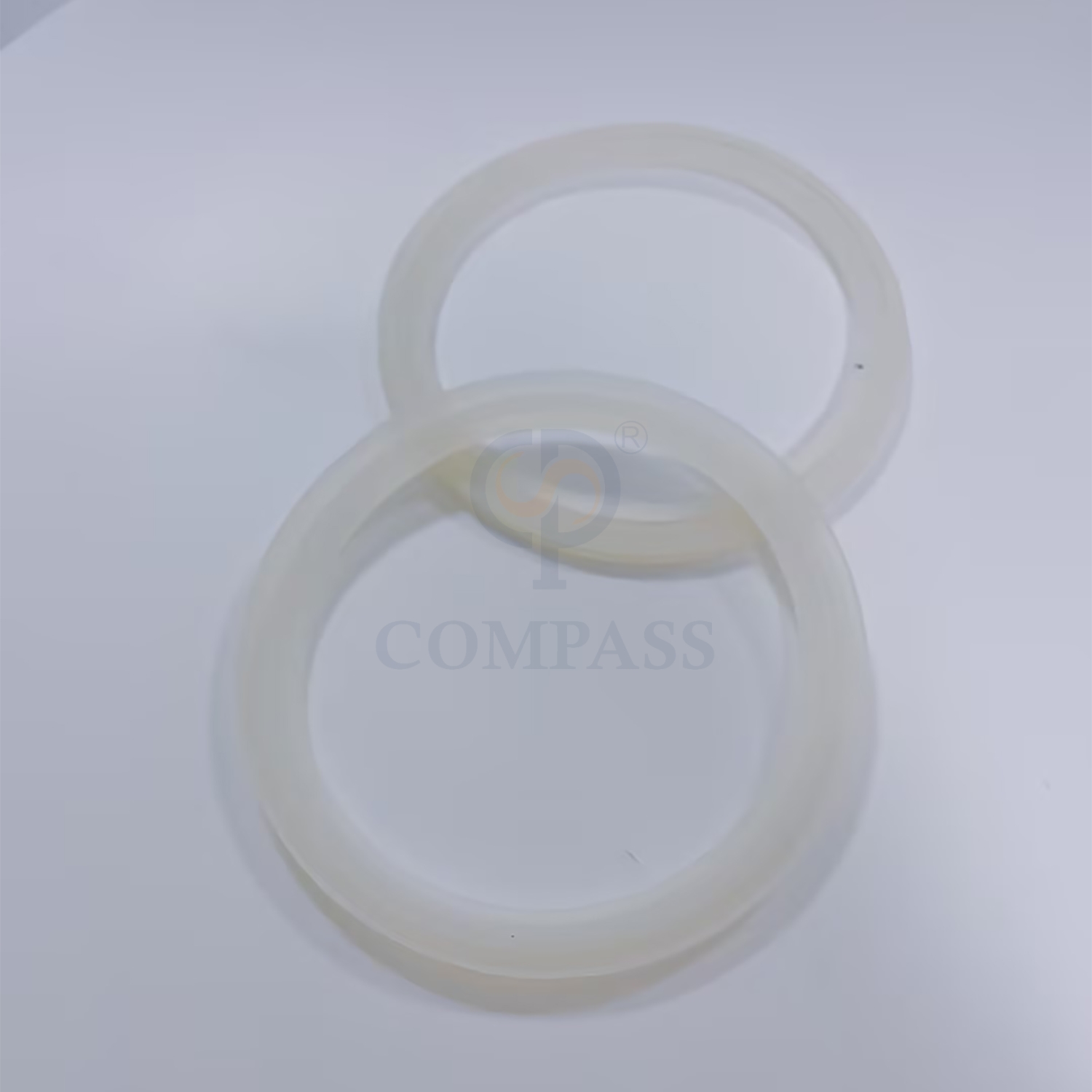 Gran oferta Universal 2 pulgadas TC 64MM higiene sanitaria grado alimenticio SMS aséptico Tri abrazadera junta de silicona transparente con tapa de brida