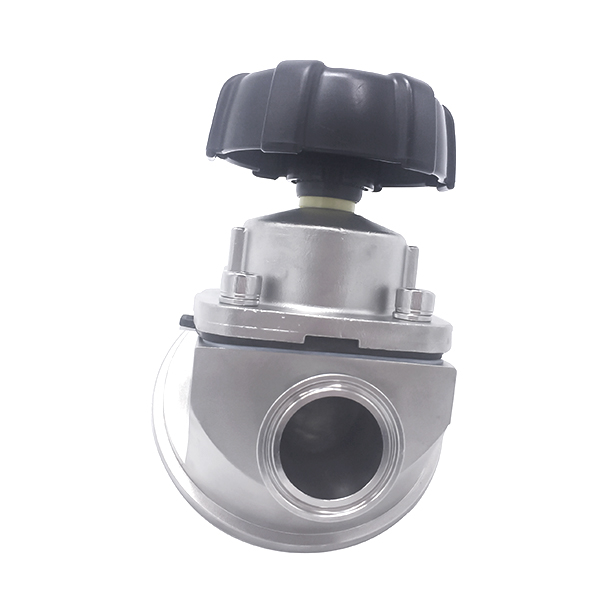 1 1/2 pulgada 38.1 mm de alta calidad Hygienic Hygienic Acero inoxidable SS316L Manual SMS Cuesta Tank Bottom Diafragm Vavle con mango de plástico