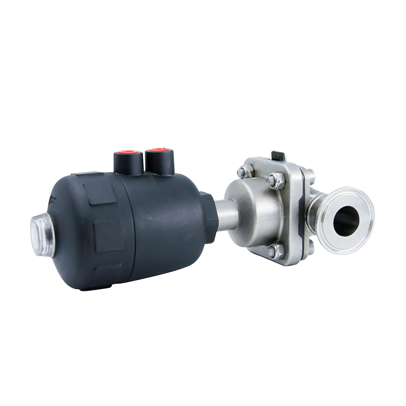 1/2 pulgada 12.7 mm de acero inoxidable higiénico sanitario de alta calidad SS316L SNUMADE SMS Diafragma recto Vavle con pequeño plástico neumático