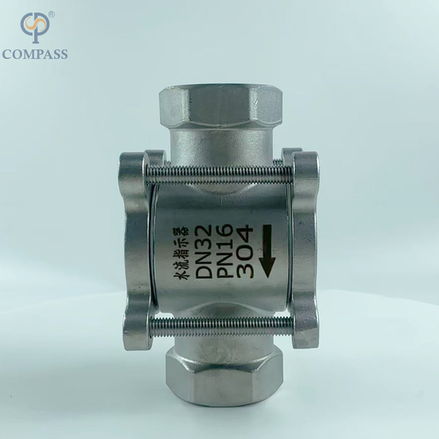 DN15 Vidrio a la vista de ciruela de acero inoxidable de acero sanitario