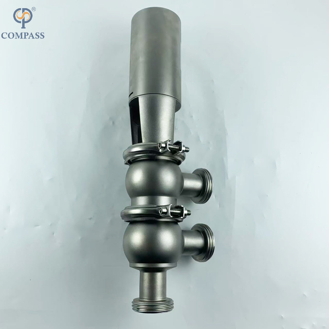 VÁLVULA DESVIADORA DE ROSCA NEUMÁTICA MODELO SS316LSMS 21