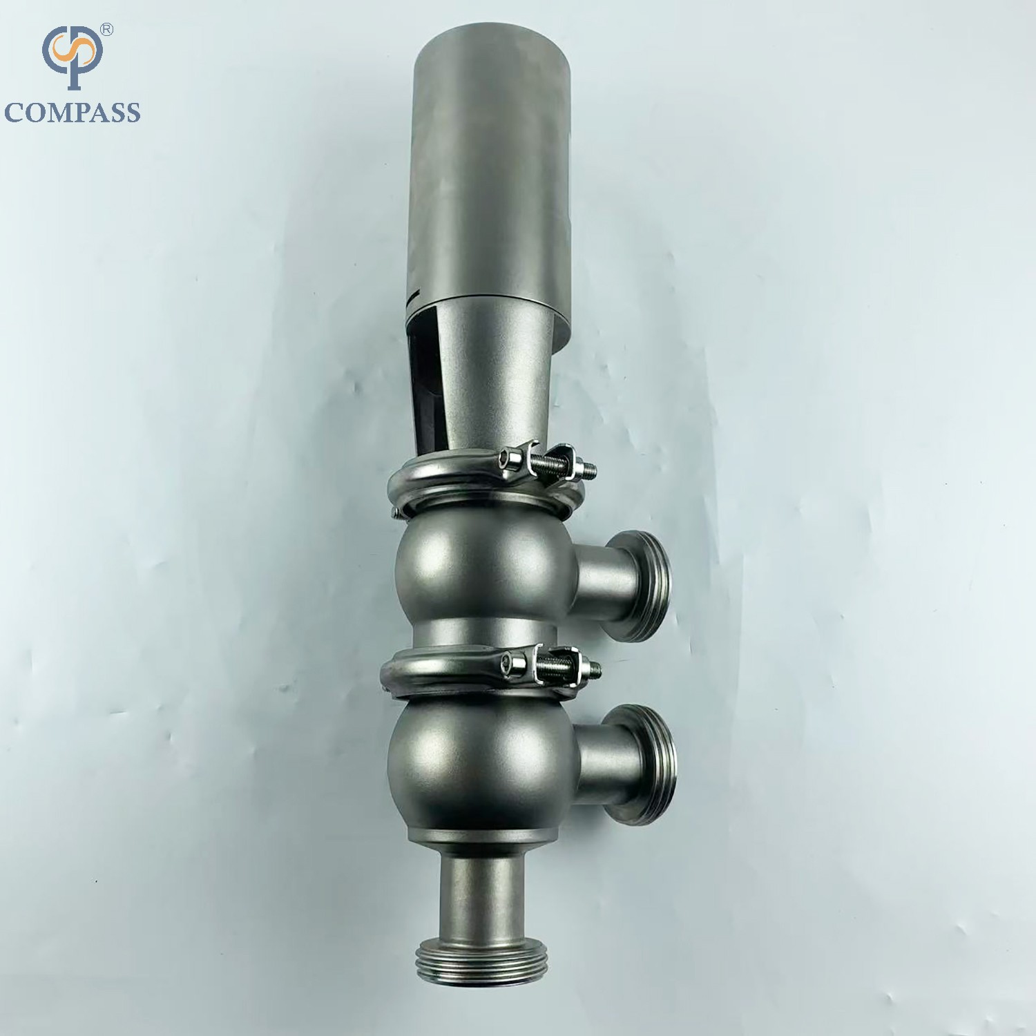 VÁLVULA DESVIADORA DE ROSCA NEUMÁTICA MODELO SS316LSMS 21