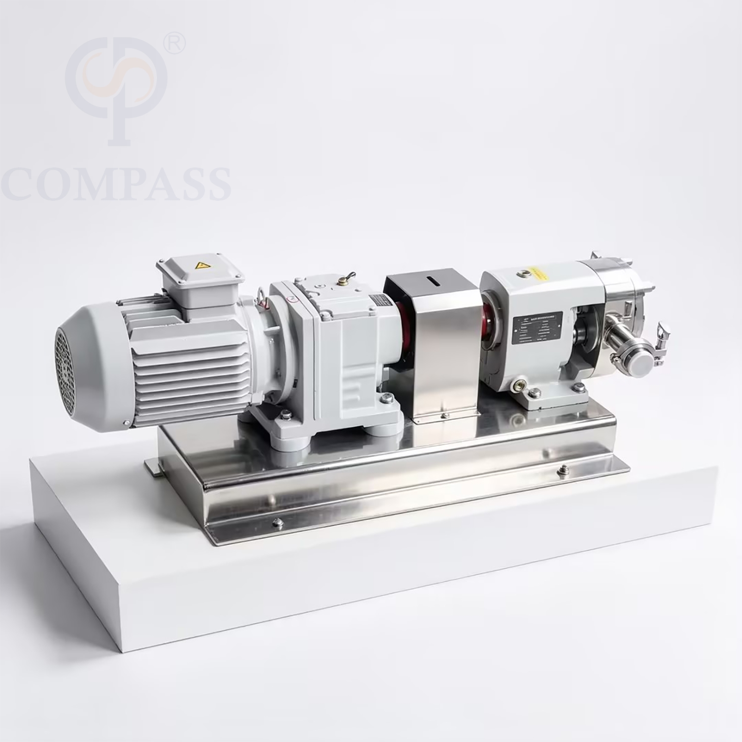 ZB3A-12-2.2kw SS316L 400V 50HZ Bomba de lóbulo de relación de velocidad constante de engranaje eléctrico OEM de acero inoxidable sanitario para crema y chocolate