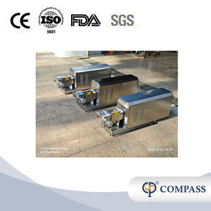 Bomba de lóbulo sanitaria SS316L con motor de relación fija 