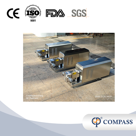 Bomba de lóbulo sanitaria SS316L con motor de relación fija 