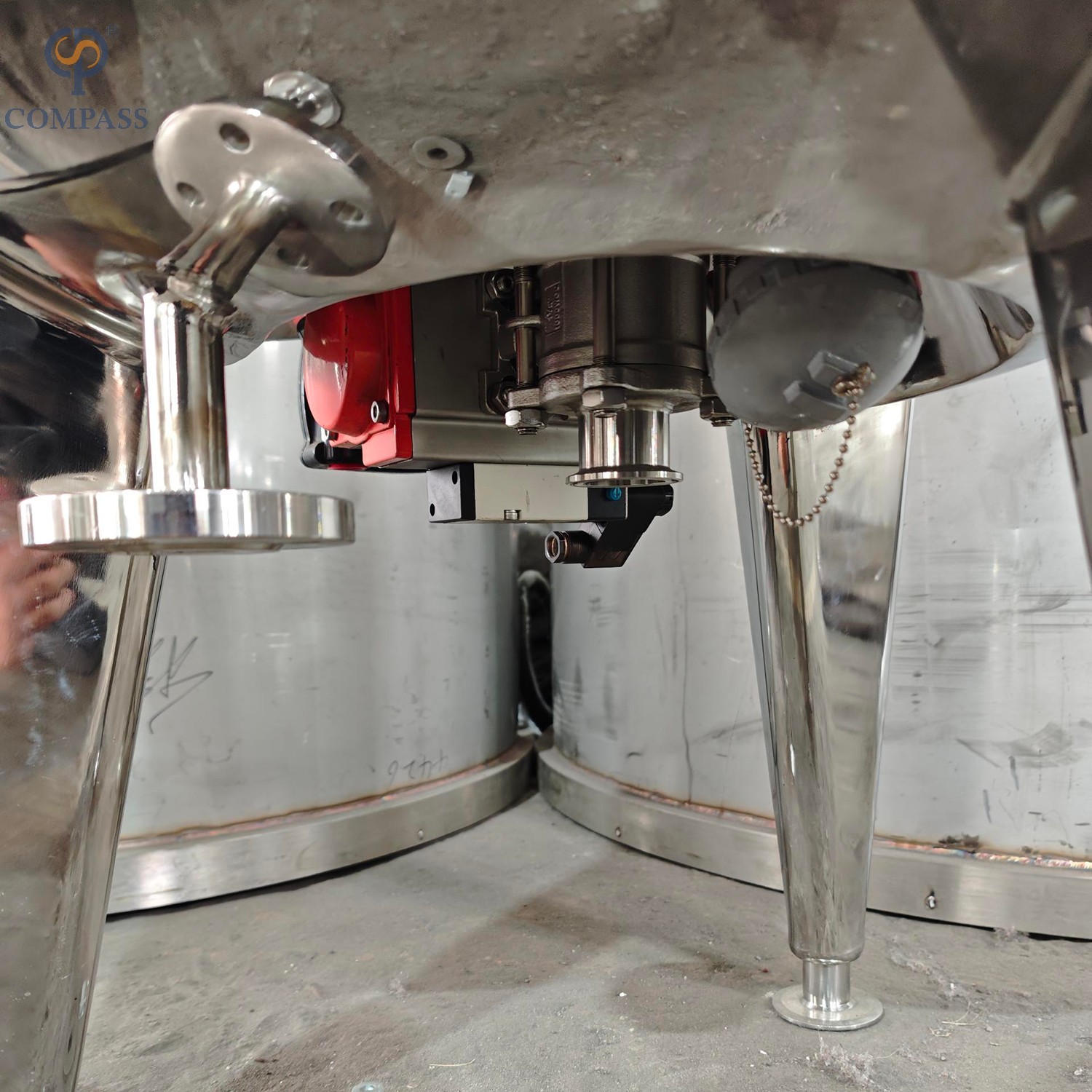  El tanque de mezcla con camisa de vapor sanitario SS316L 50L con capa de aislamiento