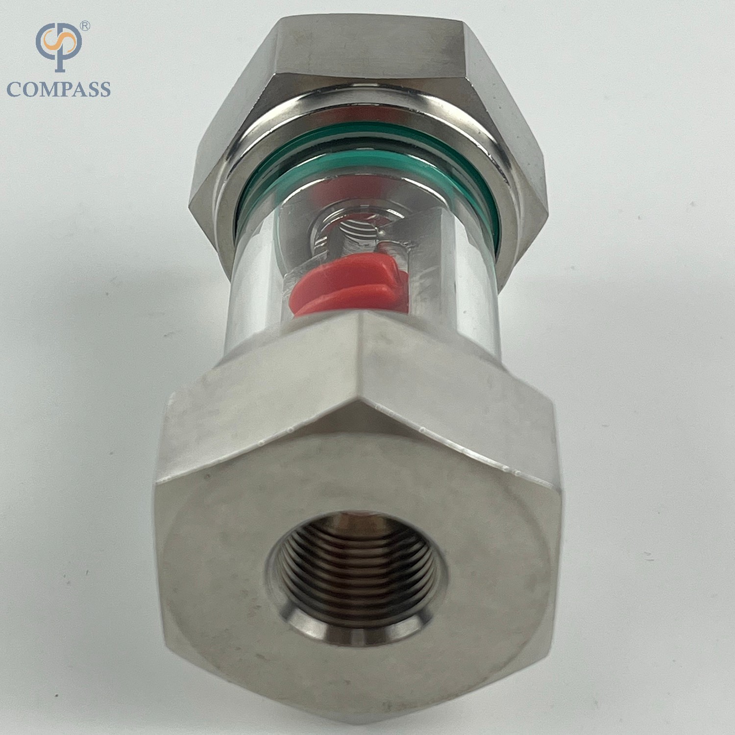 Impulsor de acero inoxidable SS30 Indicador de flujo de agua VERTICA VERDAD