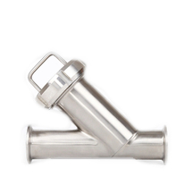 Colador de filtro de abrazadera tipo Y de acero inoxidable sanitario