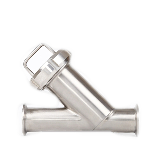 Colador de filtro roscado tipo Y de acero inoxidable sanitario