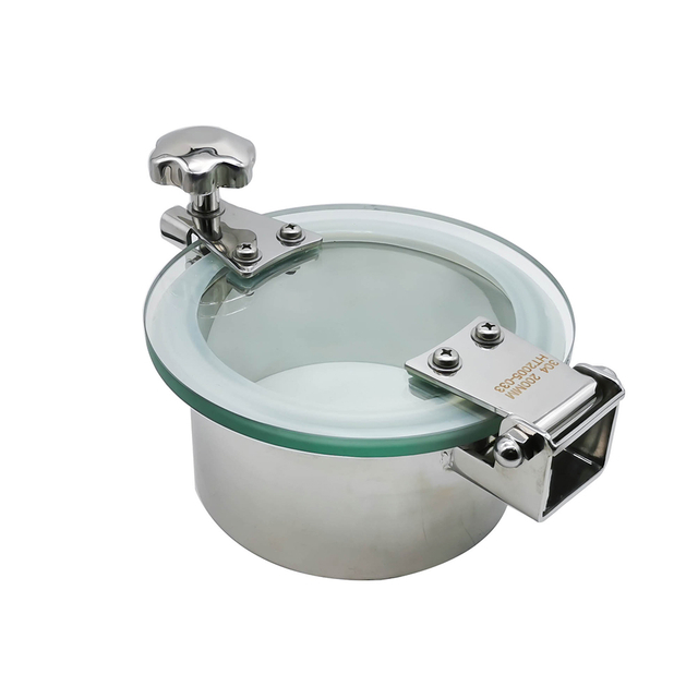 Tanque sin presión transparente higiénico sanitario de acero inoxidable Manway