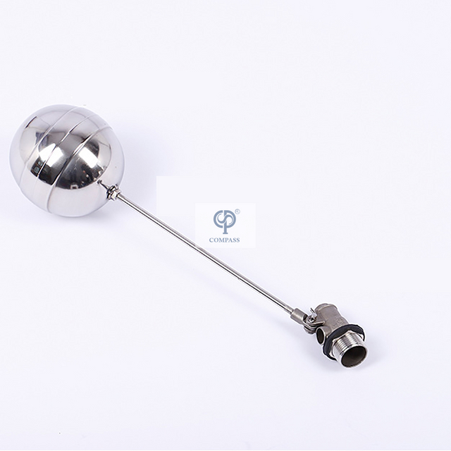 Válvula de bola de flotador de acero inoxidable SS304 SS316 de nivel de tanque de agua