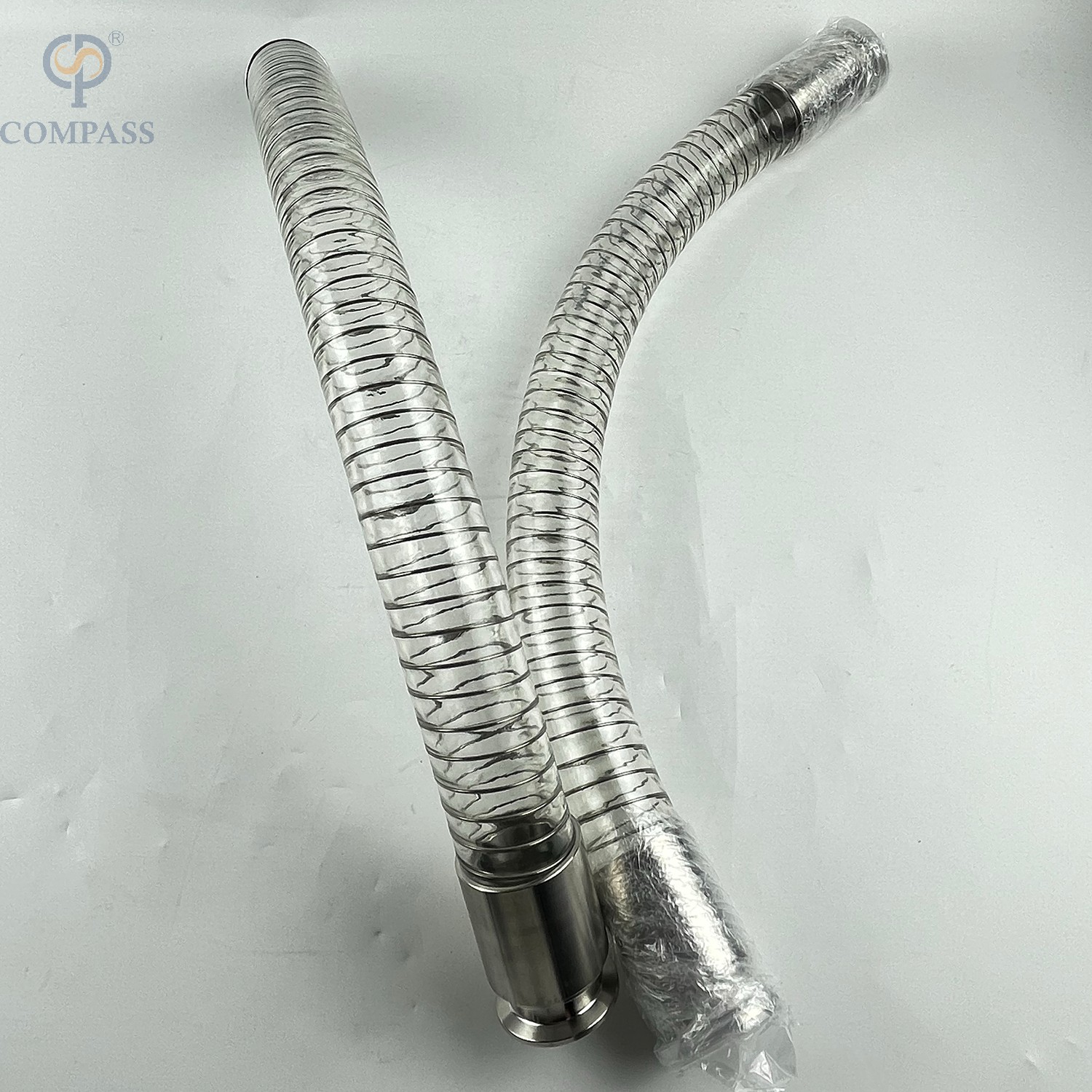 MANGUERA ESPIRAL TRANSPARENTE DE GRADO ALIMENTARIO SANITARIO DE 1,5 PULGADAS -24 PULGADAS