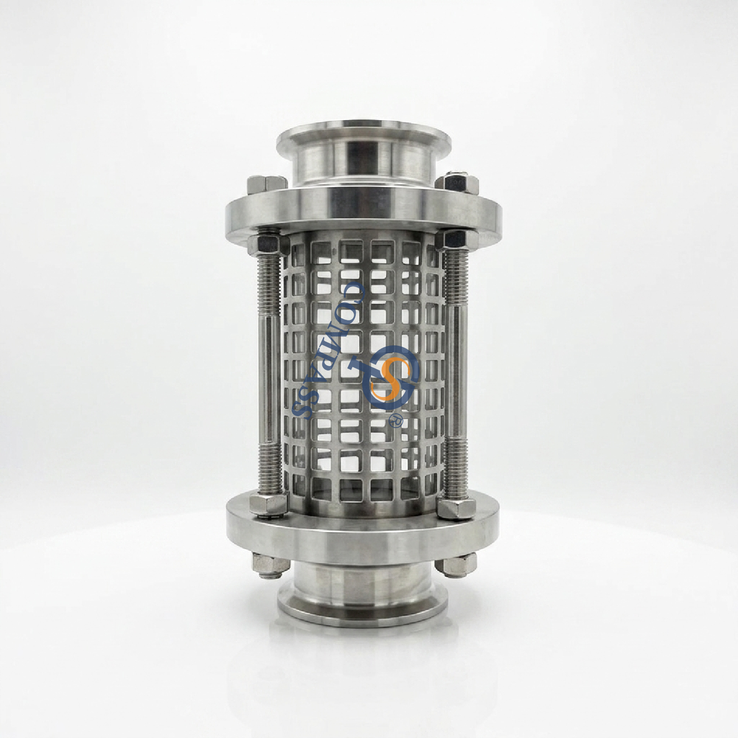 Mirilla de vía recta con abrazadera para tubería TC91MM DN65 SS316L con pantalla protegida