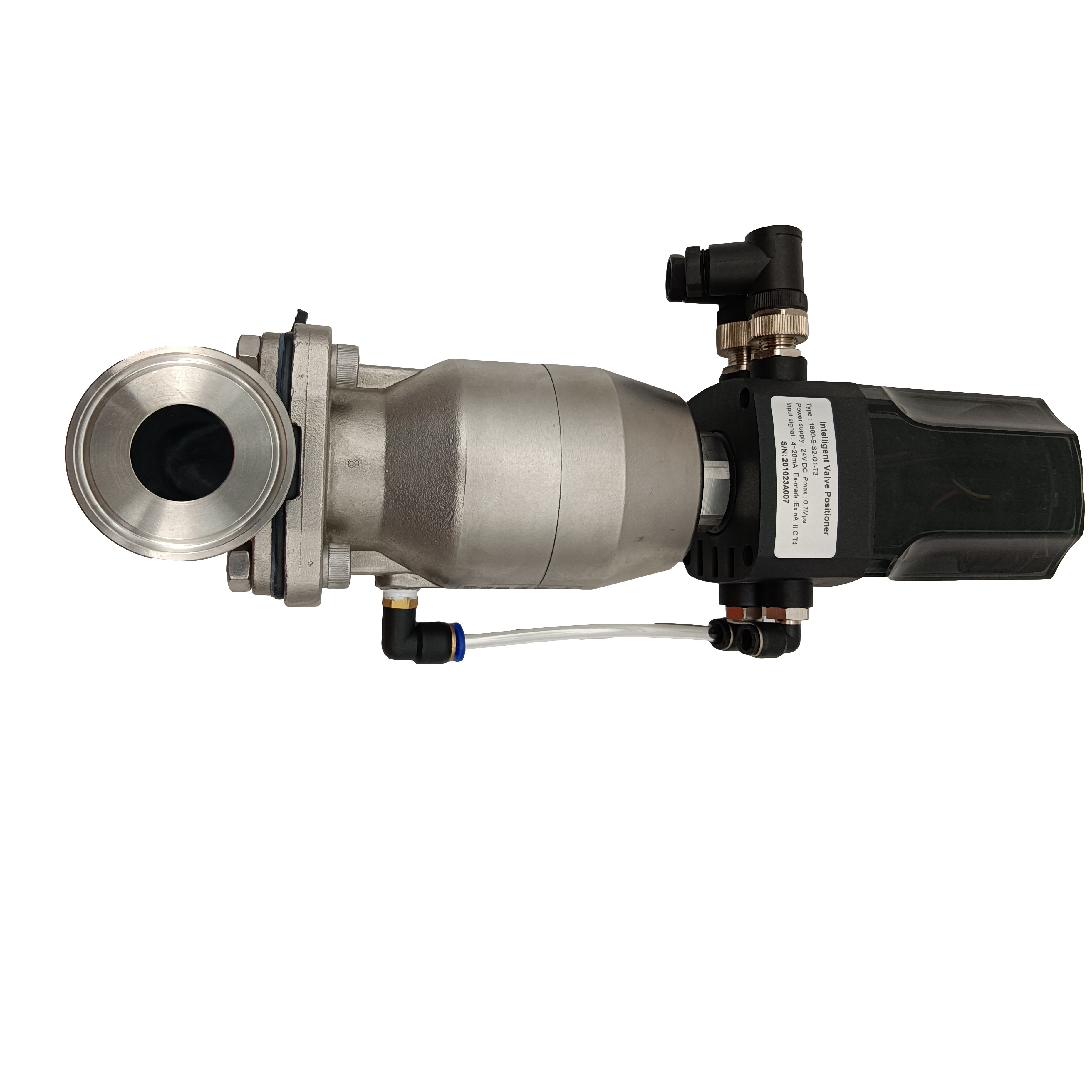 1/2 pulgada 12.7 mm de alta calidad Higiénica acero inoxidable SS316L SNUMADE SMS Diafragma recto Vavle con cabeza de control