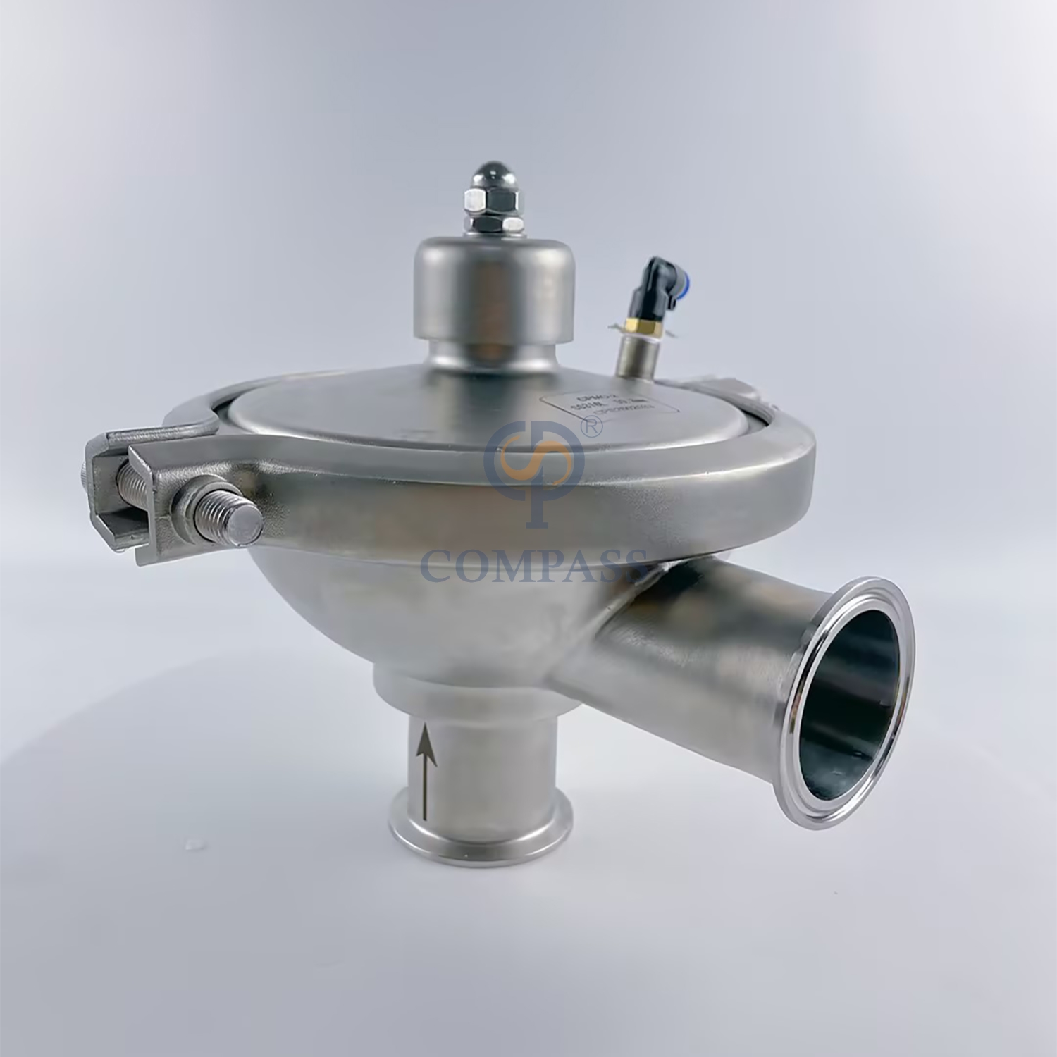 SMS CPM0-2 2 ''TC64MM Válvula sanitaria de presión constante de presión ajustable de acero inoxidable SS316L para tratamiento de agua Gas líquido