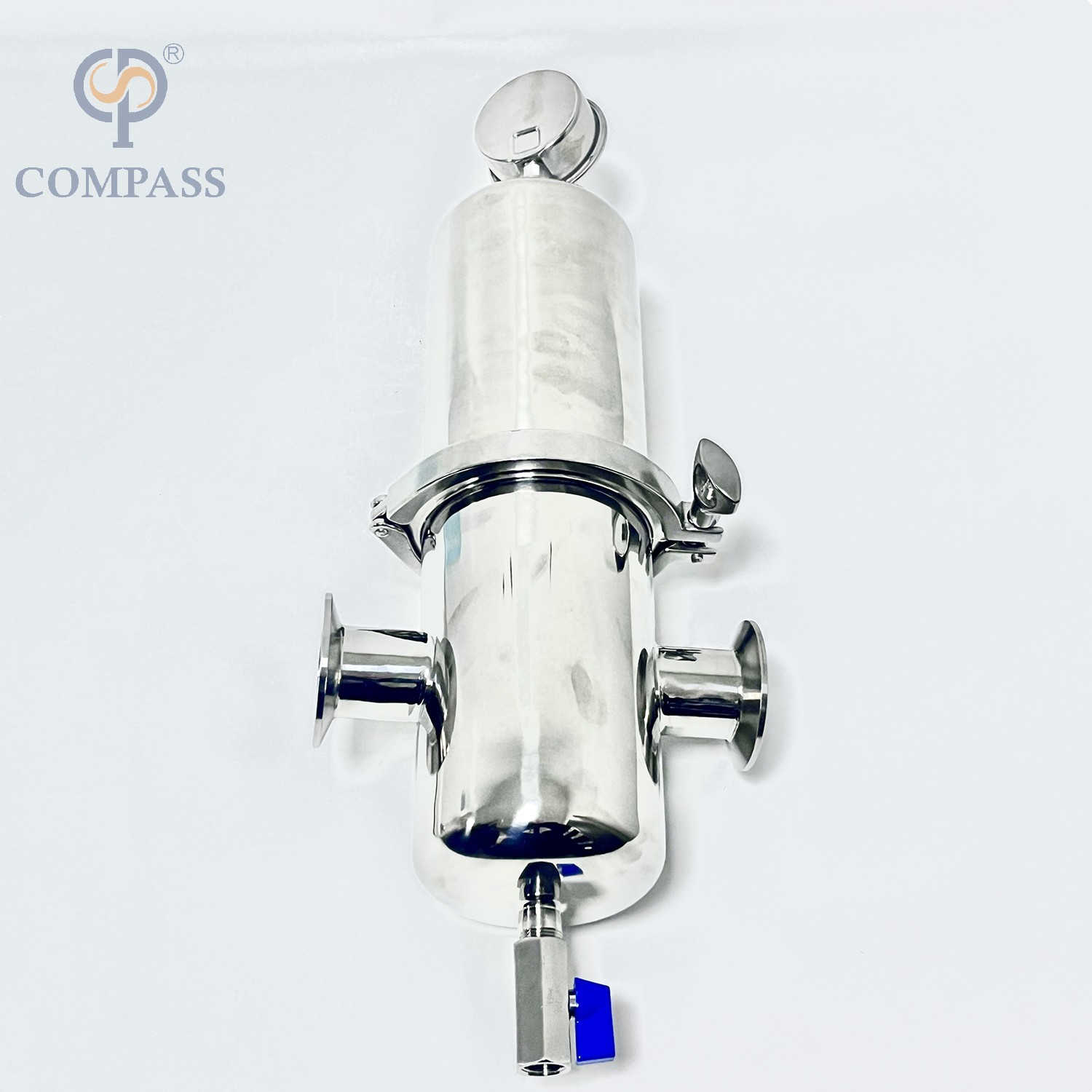 cárter del filtro de vapor de la abrazadera de 0.2um SS316L TC50.5MM con el elemento interior de PTFE