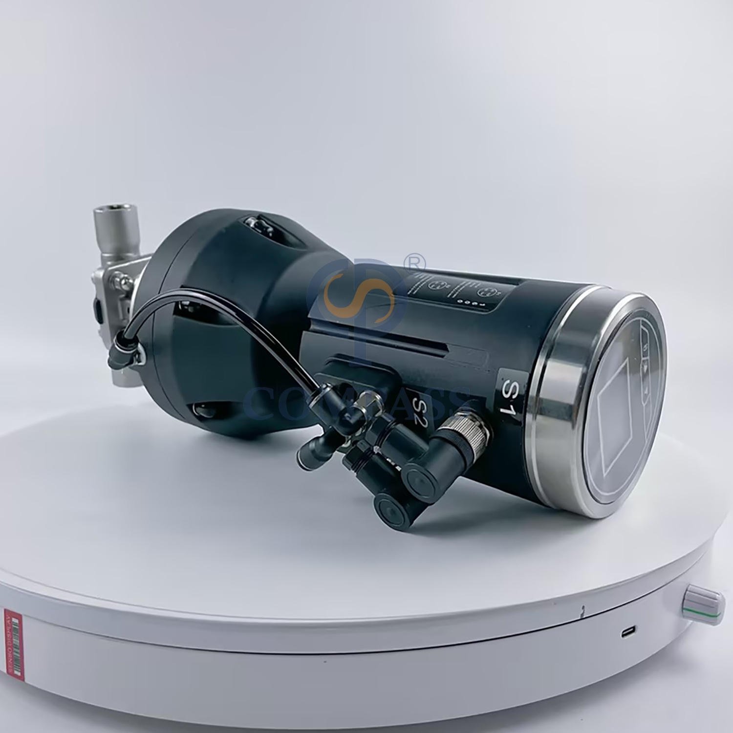 Válvula de diafragma recta neumática de plástico SS316L sanitaria con rosca NPT de 1/2 pulgadas con cabezal de Control, diafragma dividido de PTFE y EPDM