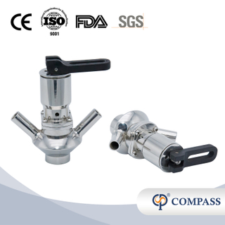 Válvulas de muestreo de precios SS316L de acero inoxidable DN15 con junta PTFE