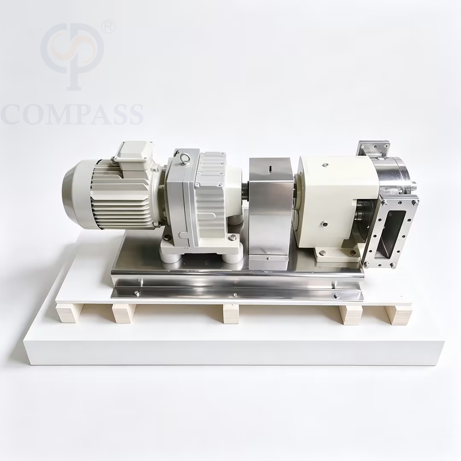 ZB3A-12-2.2kw SS316L 400V 50HZ Bomba de lóbulo de relación de velocidad constante de engranaje eléctrico OEM de acero inoxidable sanitario para crema y chocolate