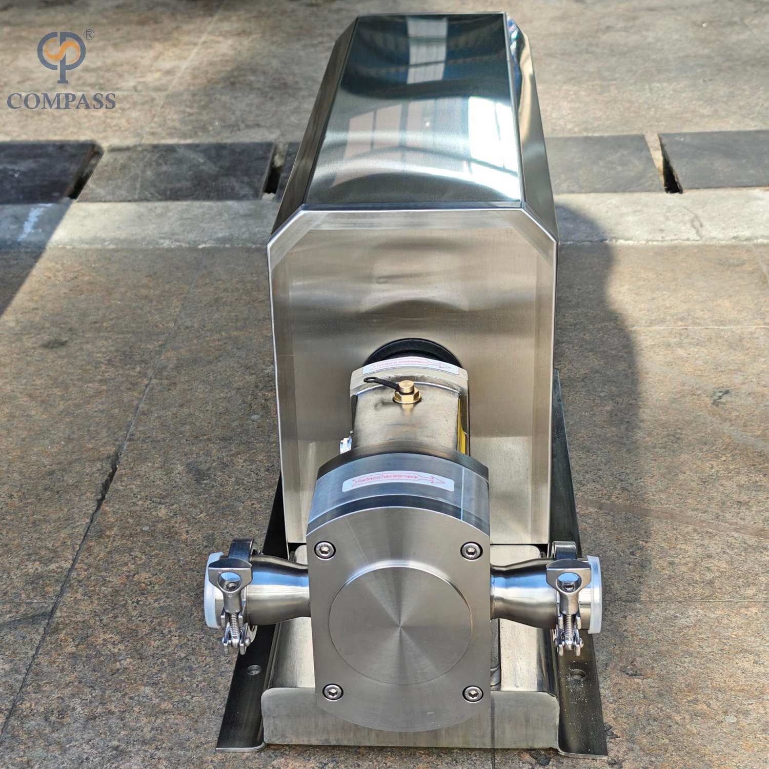 Bomba de lóbulo sanitaria SS316L con motor de relación fija 