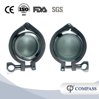 DN15 SS304 VIDRIO SANIitario de acero inoxidable
