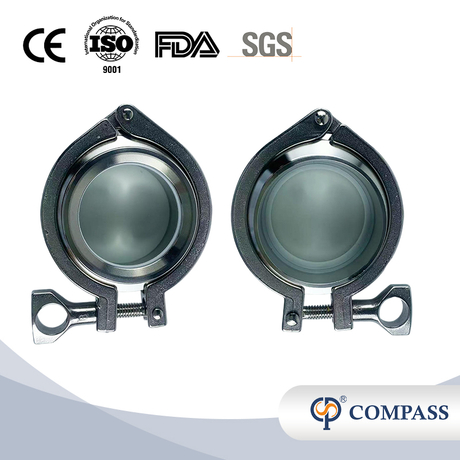 DN15 SS304 VIDRIO SANIitario de acero inoxidable