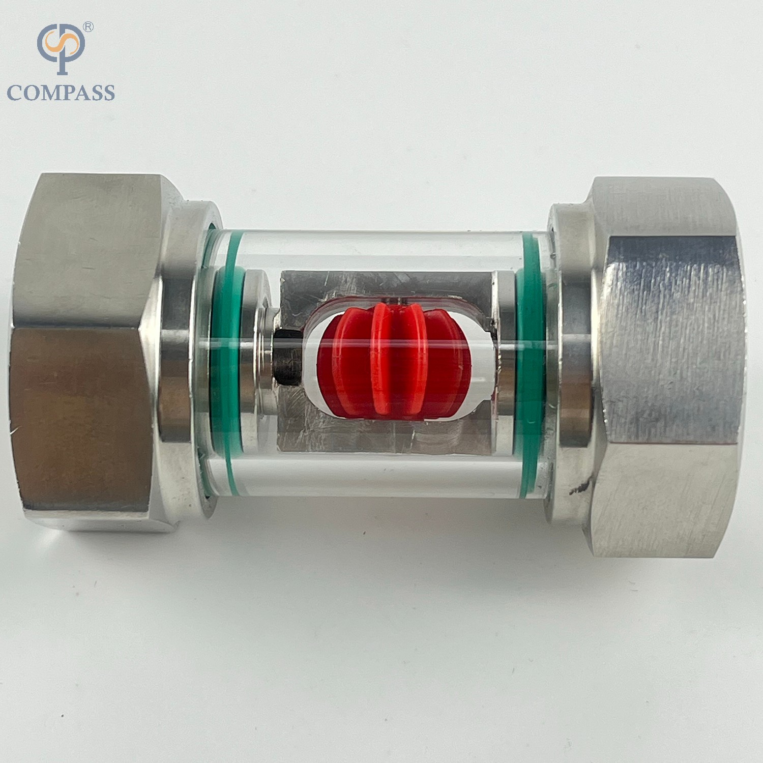 Impulsor de acero inoxidable SS30 Indicador de flujo de agua VERTICA VERDAD