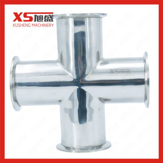 SS316L Acero inoxidable Sujeción sanitaria Cuatro cruces