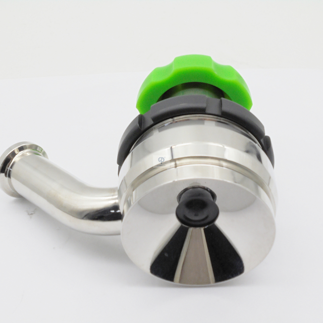 Válvulas de diafragma inferior de descarga aséptica de acero inoxidable SS316L 