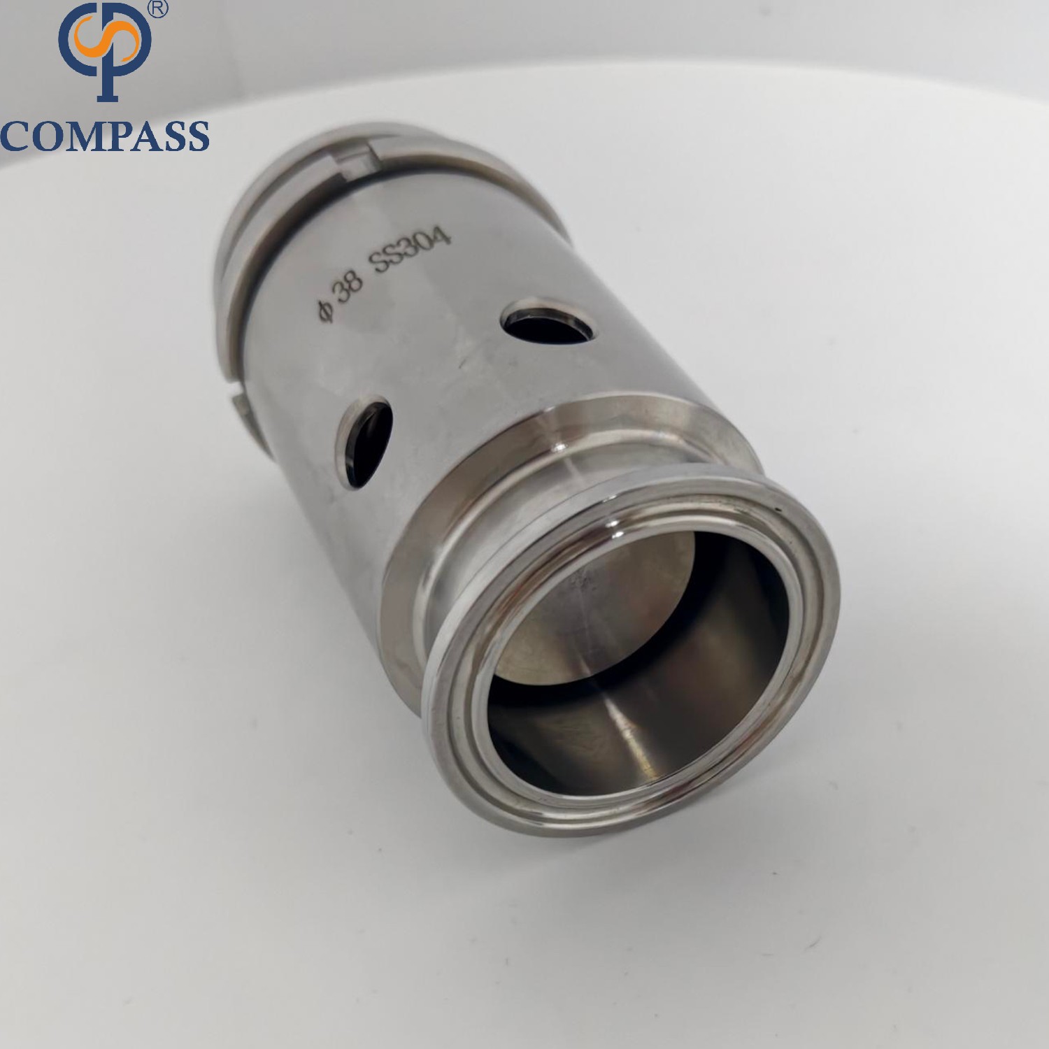 Tri abrazadera TC50.5MM SS316L válvulas de alivio de presión y vacío ajustables de 1 pulgada